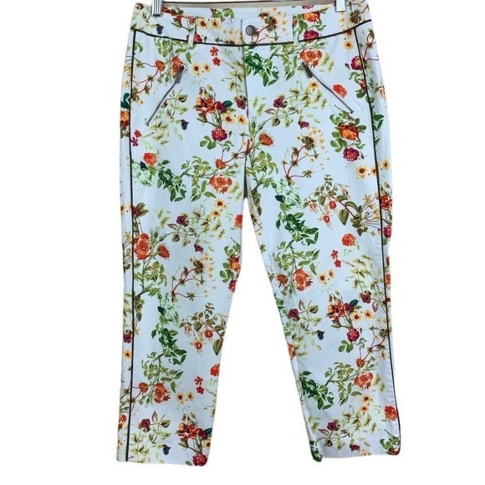 Disney Alice Through The Looking Glass Floral Print Pants - Size 8